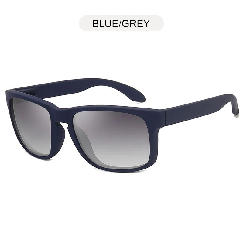 Lunette rectangulaire fine femme - Bleu et gris