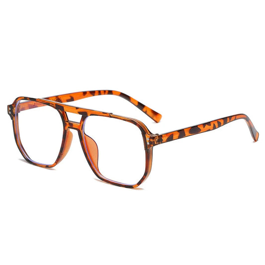 Lunette carre - Leopard transparent
