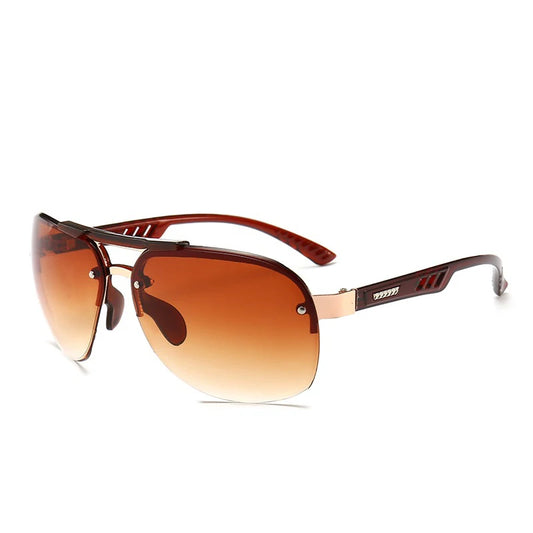 Lunette aviateur homme luxe - Orange