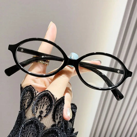 Lunette ronde femme de vue - Noir
