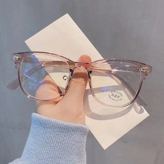Lunette carre femme de vue - Rose transparent