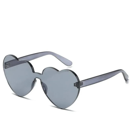 Lunette de soleil coeur - Gris