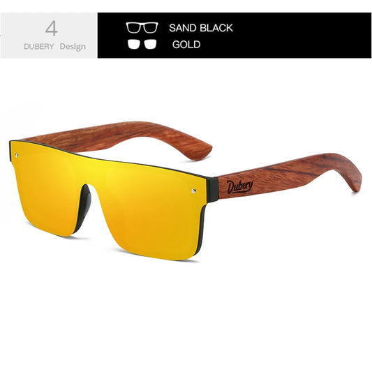 Lunette polarisante Or en bois