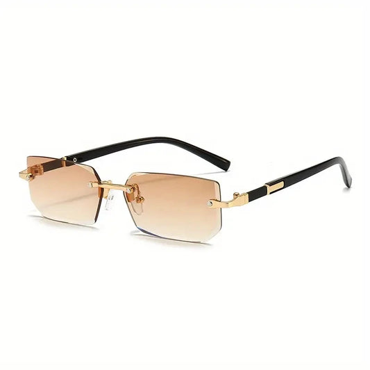 Lunette rectangulaire homme - Marron