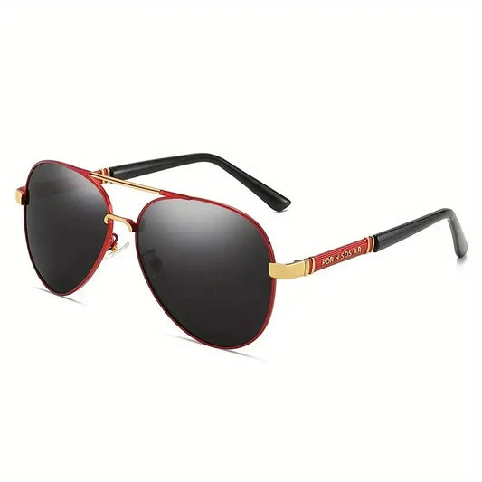 Lunette de soleil ronde femme luxe - Rouge