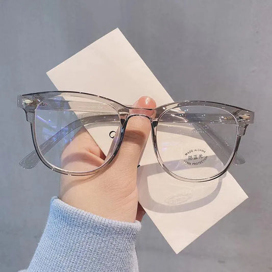 Lunette carre femme de vue - Gris transparent