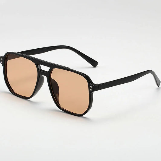 Lunette de soleil homme luxe - Carre marron
