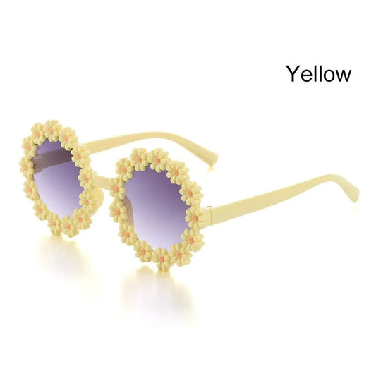 Lunette fleur - Jaune