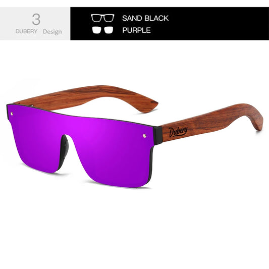 Lunette polarisante Purple en bois
