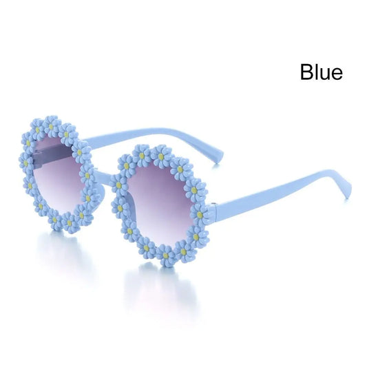 Lunette fleur - Bleu
