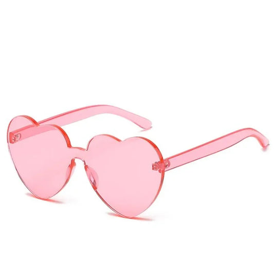 Lunette de soleil coeur - Rose