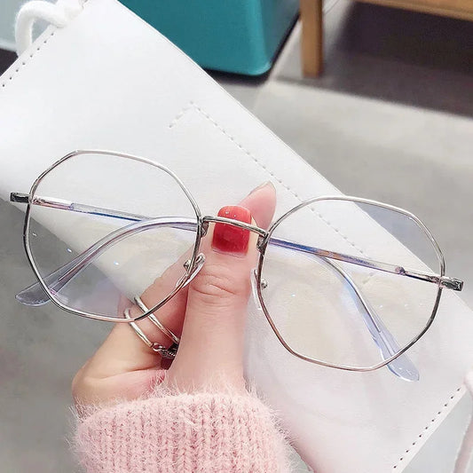 Lunette hexagonale femme - Transparent