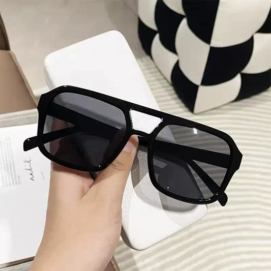 Lunette de vue rectangulaire femme - Transparent noir