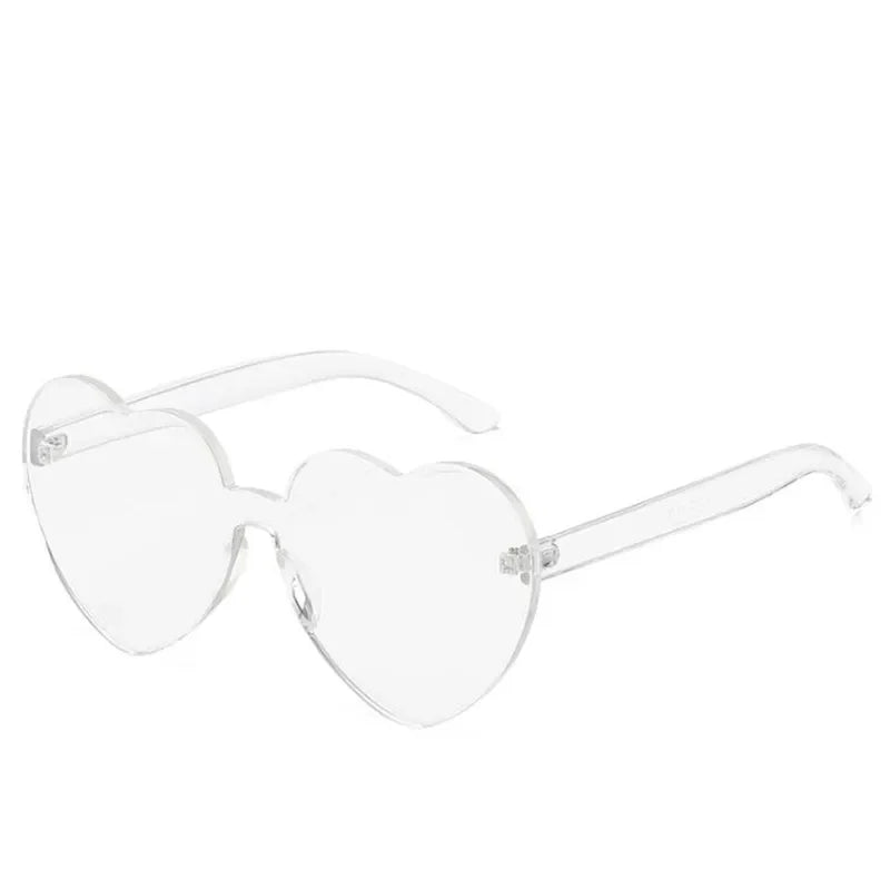 Lunette de soleil coeur - Transparent