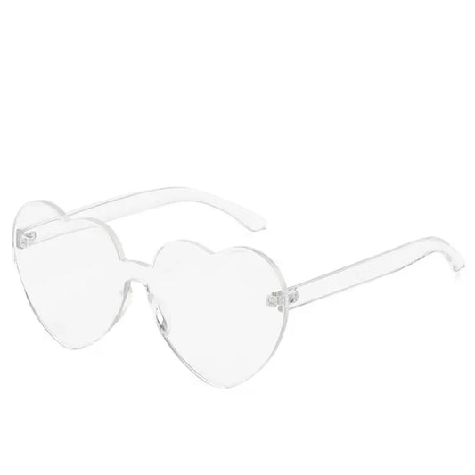 Lunette de soleil coeur - Transparent