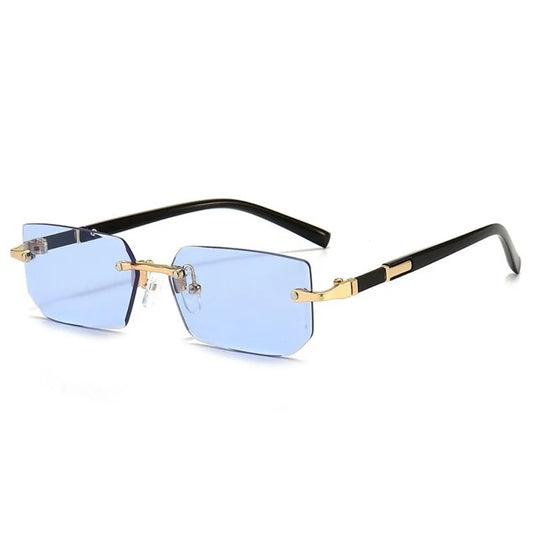 Lunette de soleil vintage - Bleu azur