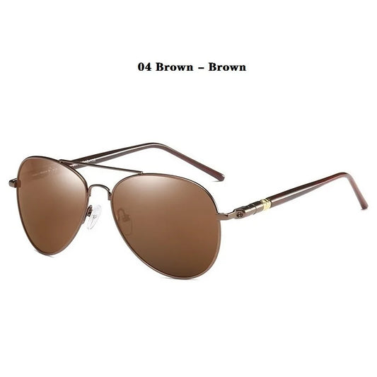 Lunette de soleil homme luxe - Marron