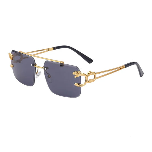 Lunette de soleil rectangulaire homme luxe - Violet