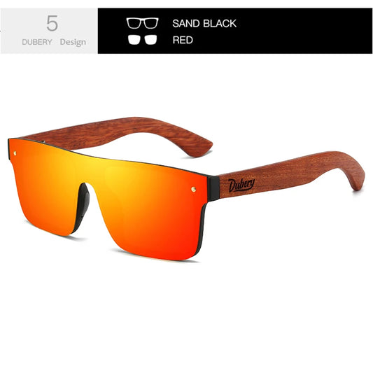 Lunette polarisante Orange en bois