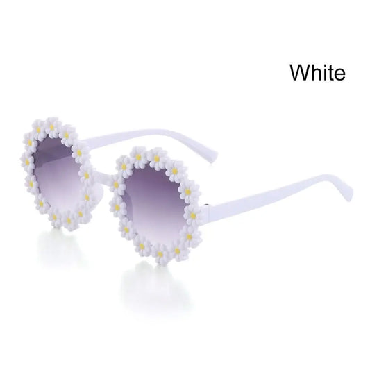 Lunette fleur - Blanc