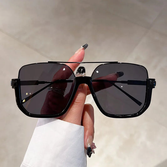 Lunette rectangulaire femme - Noir mate