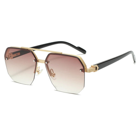Lunette hexagonale - Vintage 80 - Marron
