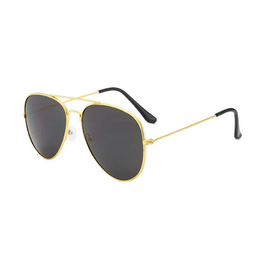 Lunette de soleil retro - Or