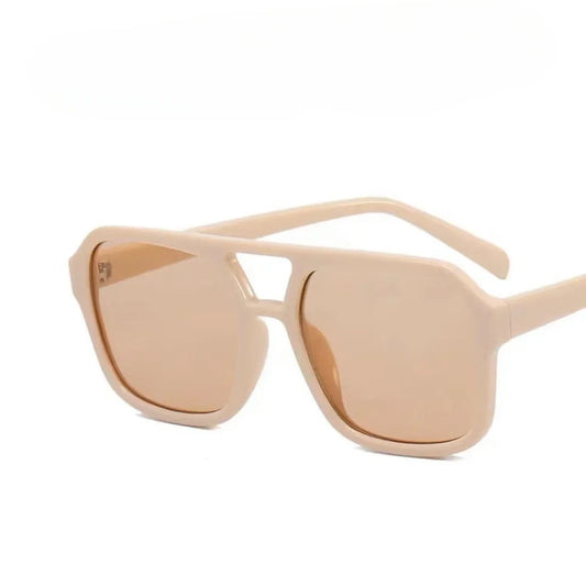 Lunette de vue rectangulaire femme - Beige