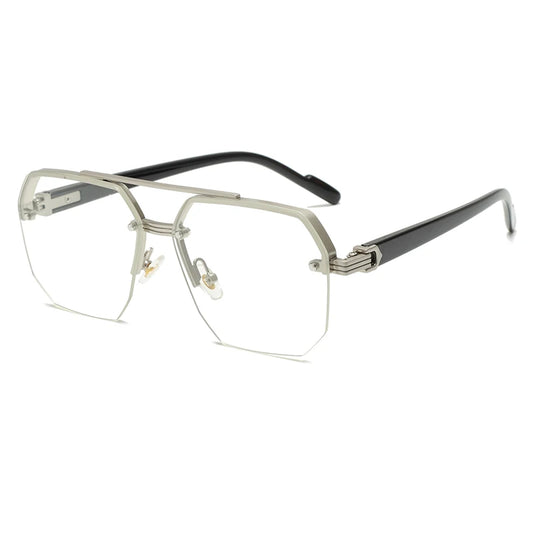 Lunette hexagonale - Vintage 80 - Transparent