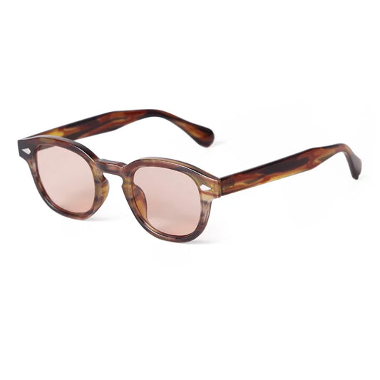 Lunette de soleil retro femme - Bois intense