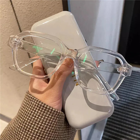 Lunette hexagonale femme - Transparent