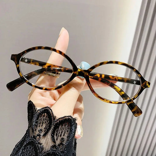 Lunette Ovale femme - Leopard jaune