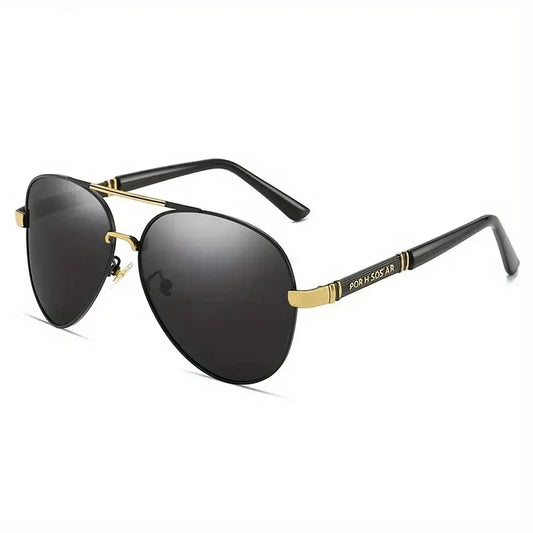 Lunette de soleil ronde femme luxe - Or
