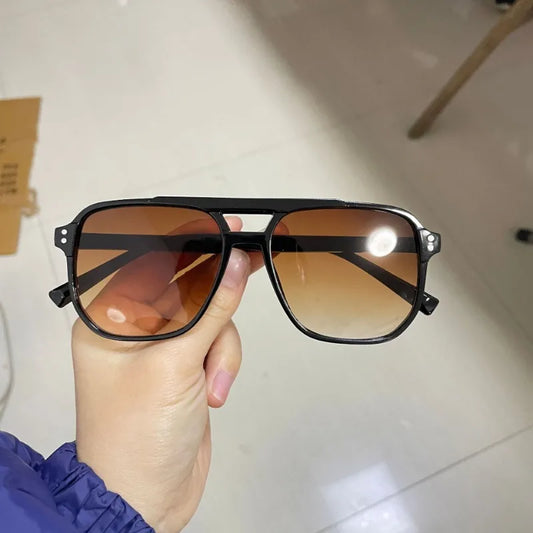 Lunette de soleil homme luxe - Carre noir