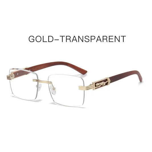 Lunette de soleil rectangulaire homme - Transparent